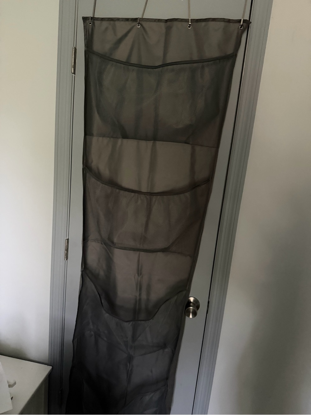 Over-the-Door Black Mesh Hanging Organizer - Home Storage & Organization